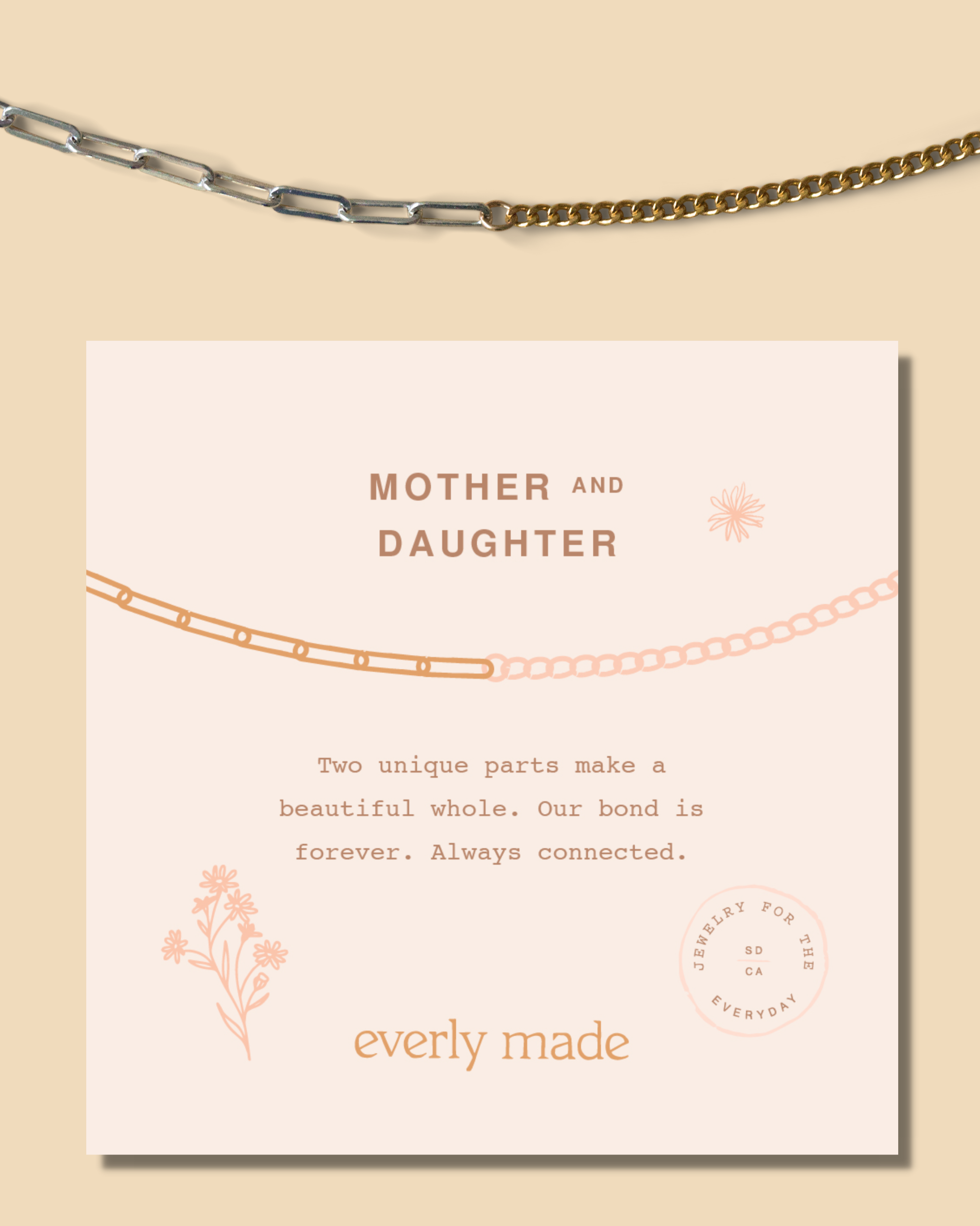 Everly Made - Wholesale Link & Chain Necklace - Curterra Necklace • Mother & Daughter0