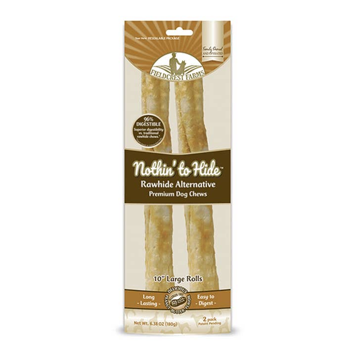 Fieldcrest Farms Nothin' To Hide 10" Large Rolls PB 2pk for wholesale by King Wholesale Pet Goods