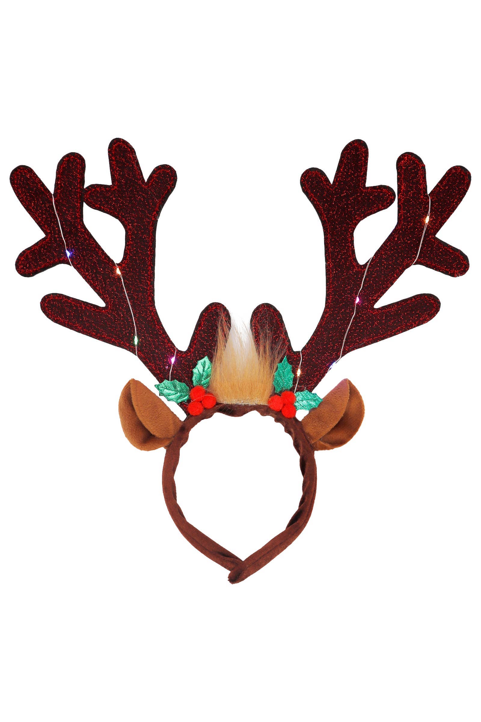 ASSORTED Oversized Reindeer Antler Led Light-up Hairband for wholesale on Faire5