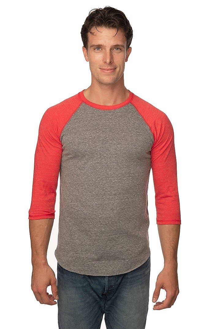 Royal Apparel - Wholesale T-Shirt - Men's - UNISEX TRIBLEND RAGLAN BASEBALL SHIRT5