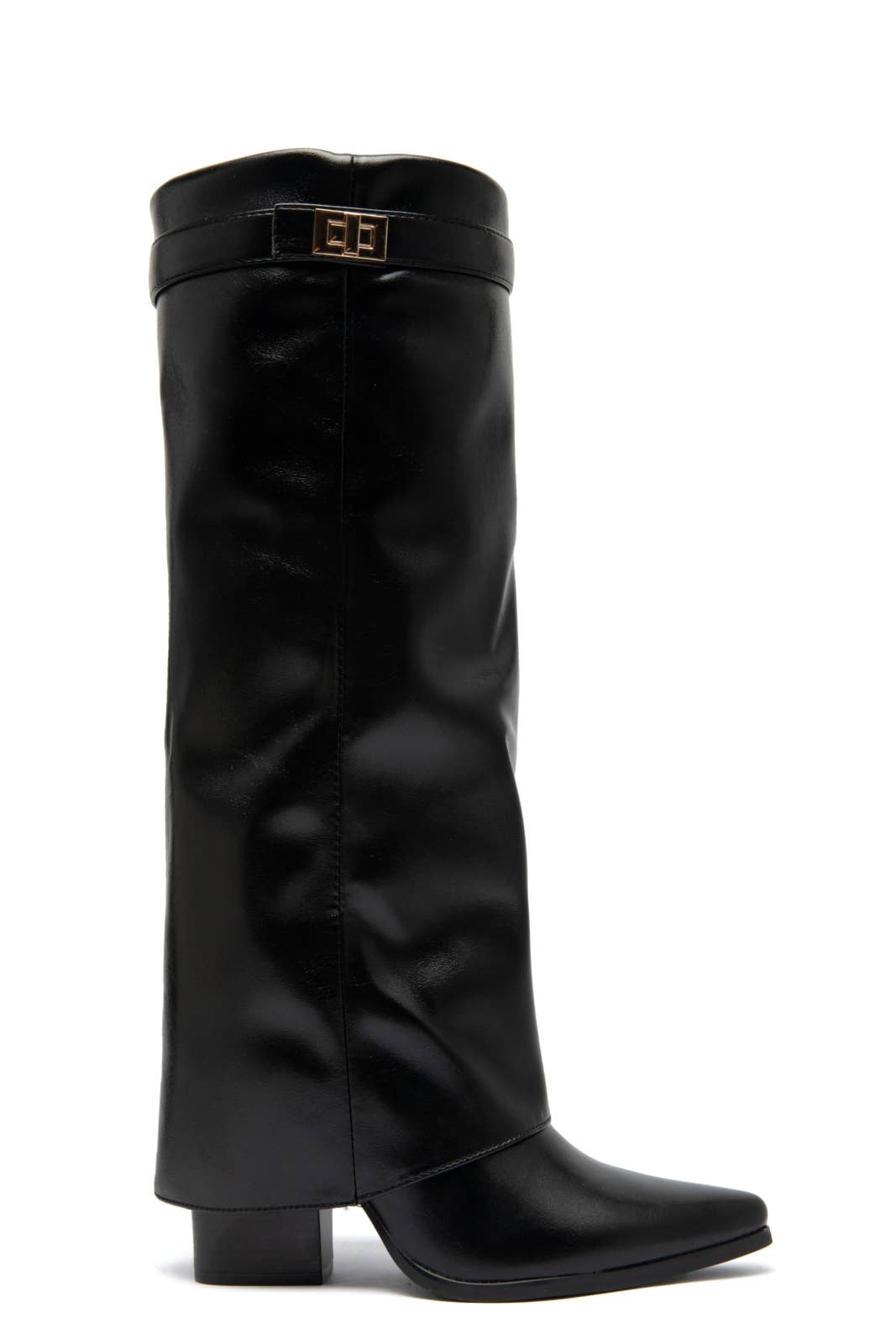 Sort lak STØVLER MED HÆL - ELISE for engroshandel på Faire3