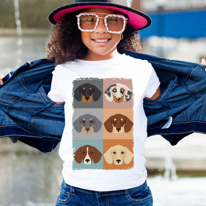 Dachshund Dog Lover Kids Tees for wholesale by Refinery Number One LLC