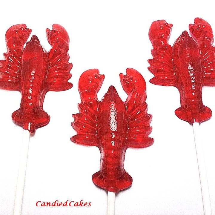 RED LOBSTER LOLLIPOPS for wholesale on Faire