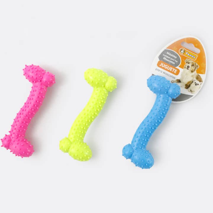 Solid Rubber Bone Shaped Pet Toys for wholesale by Amomi