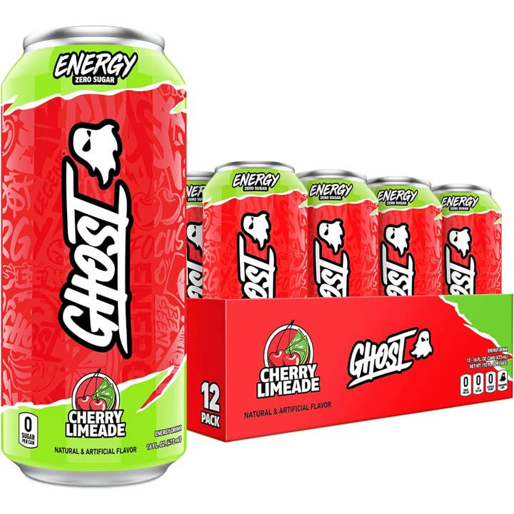L&F Universal Goods - Wholesale Sports/Energy Drink - Ghost Energy Cherry Limeade 16 Fl Oz Can