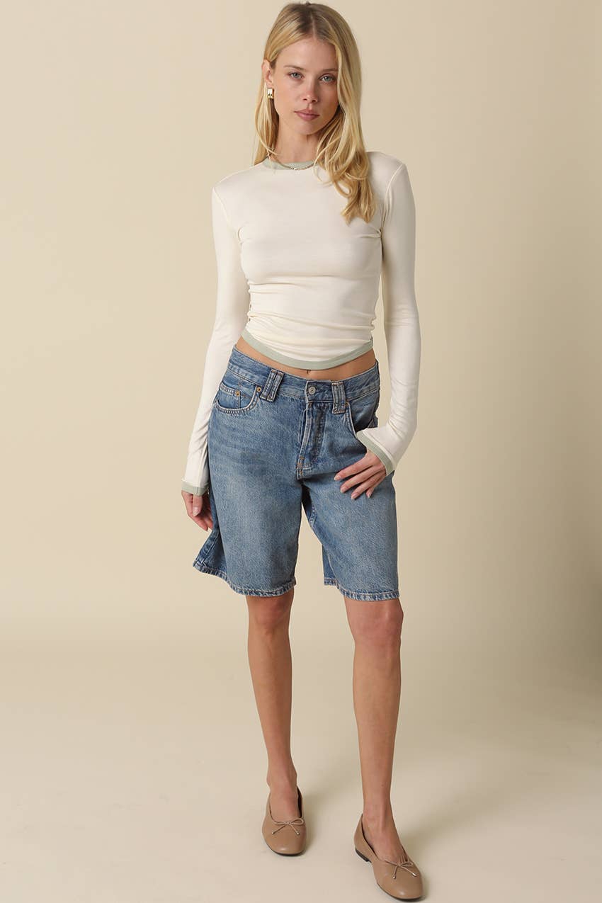 Olivaceous - Vente Haut en maille – femme - Top Kendall3