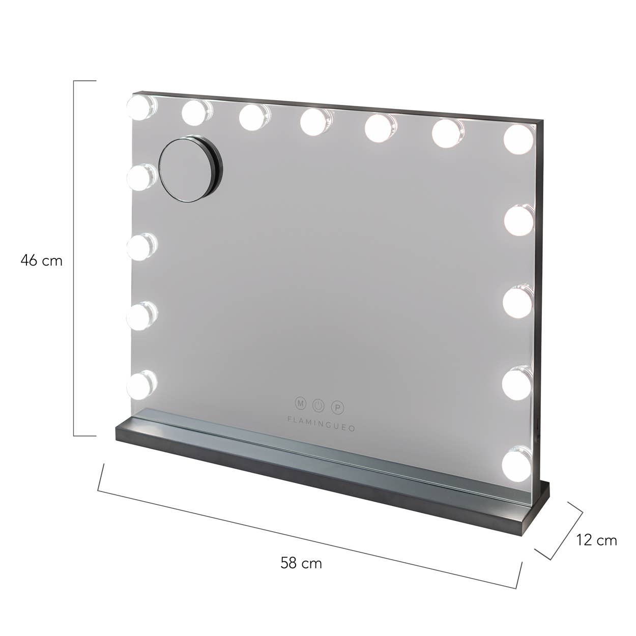 Flamingueo - Wholesale Vanity Mirror - Mirror with 15 Hollywood LED lights and three light modes8