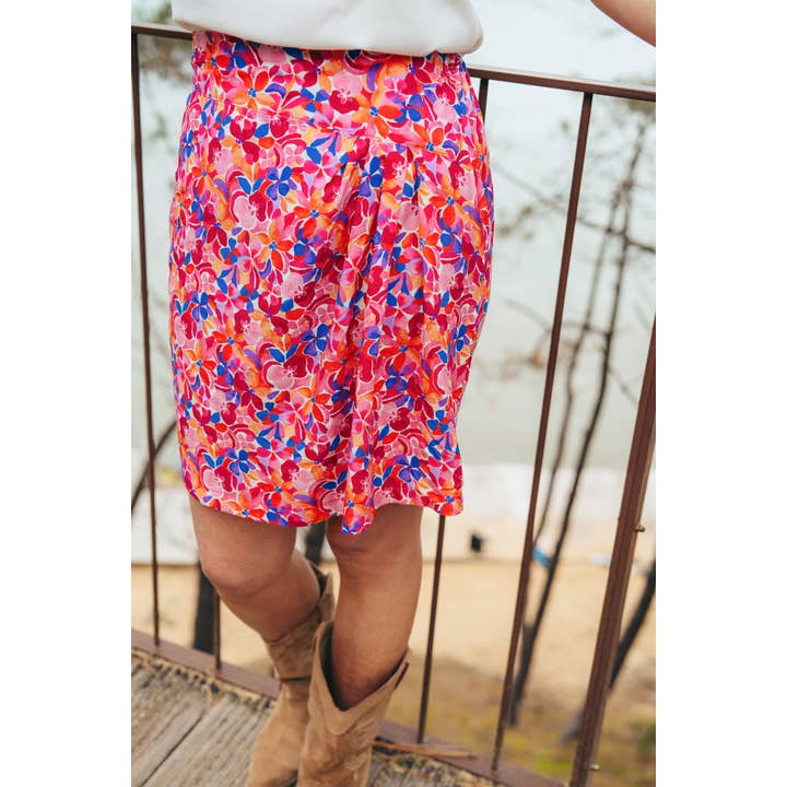 MY DRESS MADE - Wholesale Fabric - Viscose poplin fabric BLOOM - Printed in France