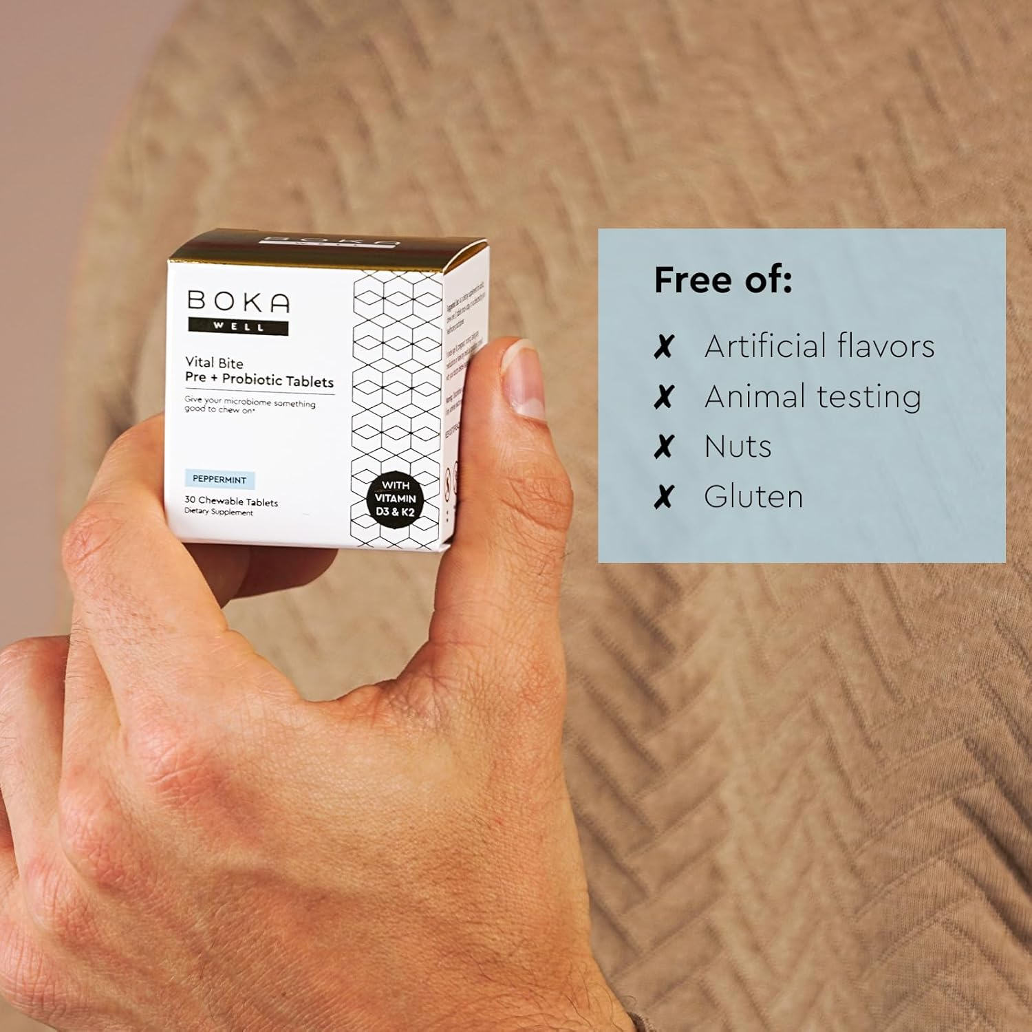 Boka - Wholesale Oral Supplement/Vitamin - Vital Bite Pre + Probiotic Tablets1