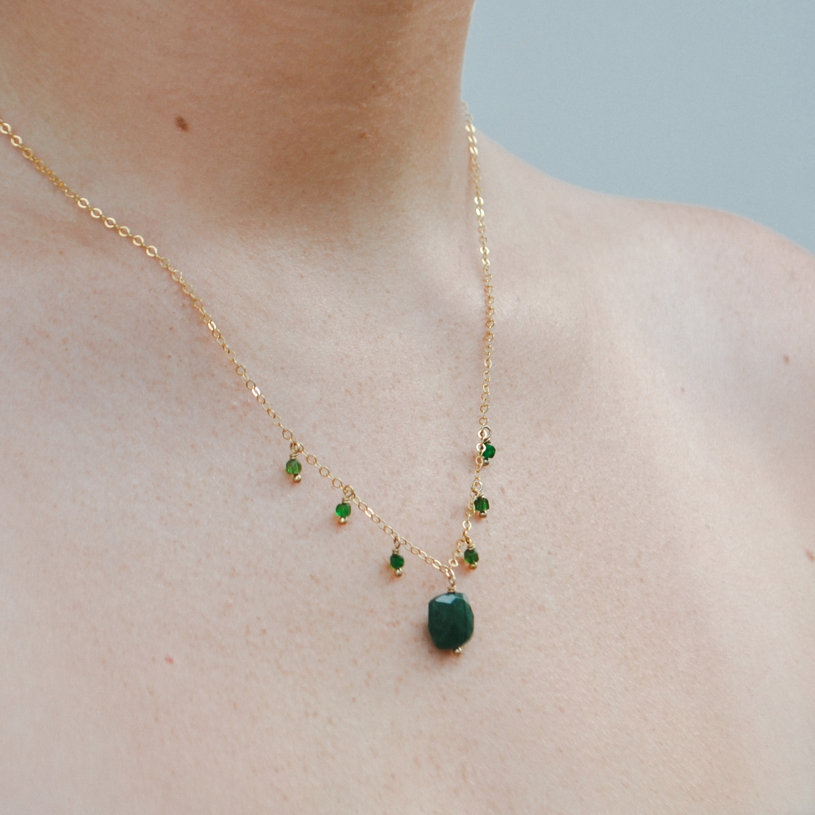 Anna Janelle Jewelry - Wholesale Pendant/Charm Necklace - Emerald City Necklace1