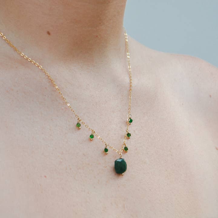 Anna Janelle Jewelry - Wholesale Pendant/Charm Necklace - Emerald City Necklace1