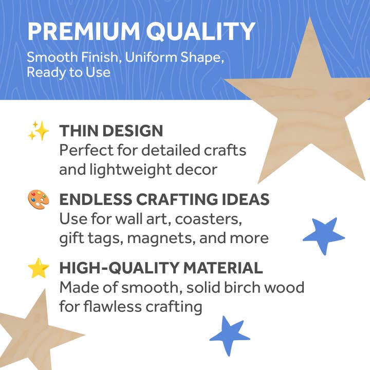 Woodpeckers Crafts - Wholesale Cutouts - Plywood Star2