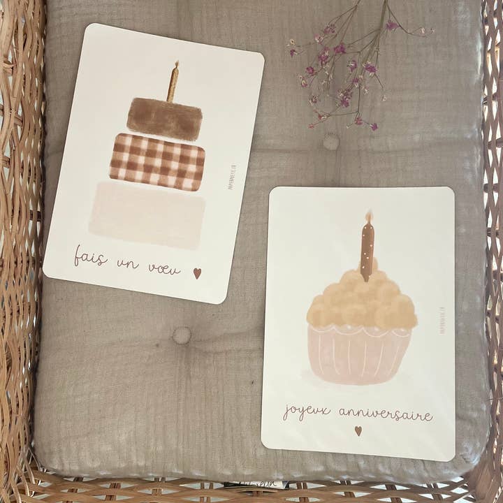 Papier Poetic – Engroshandel Fødselsdagskort – Postkort / kort «Brioche Birthday»1