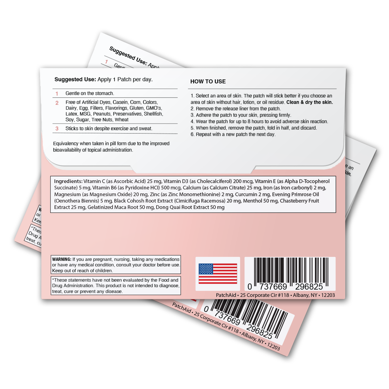 PatchAid - Vendita all'ingrosso Vitamine/integratori orali - Easy Cycle Patch - Sollievo mestruale e supporto ormonale7