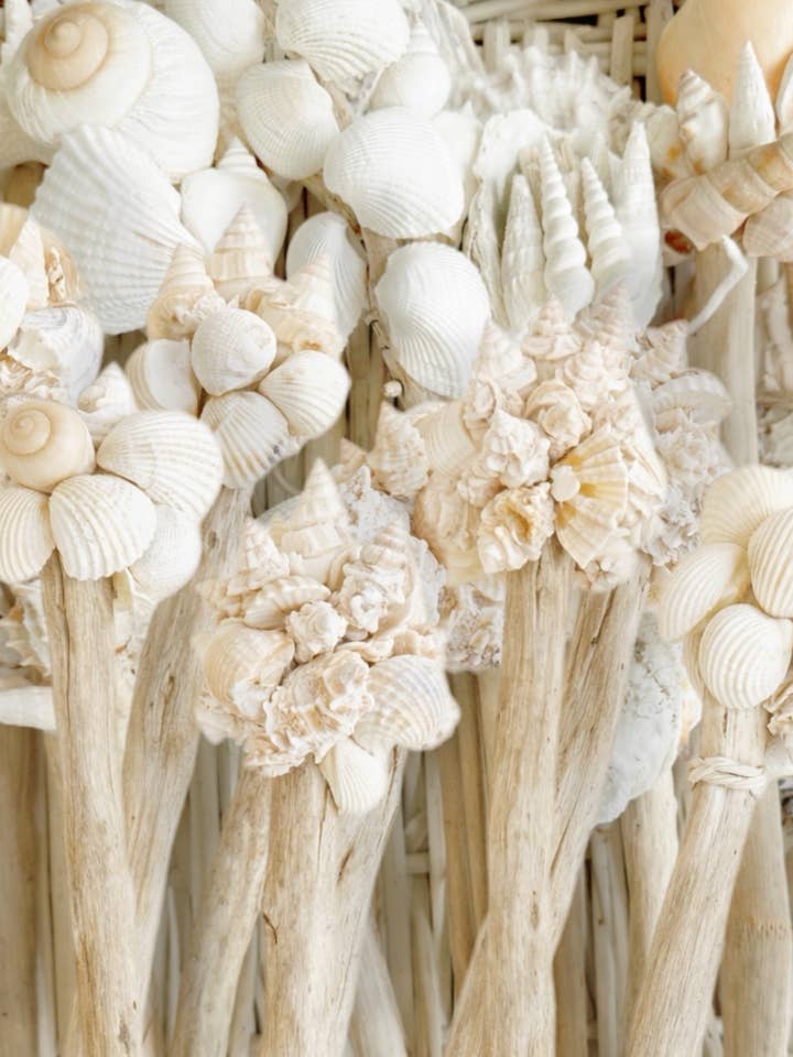 Mermaid Shell Driftwood Wands for wholesale by Cabana Club California