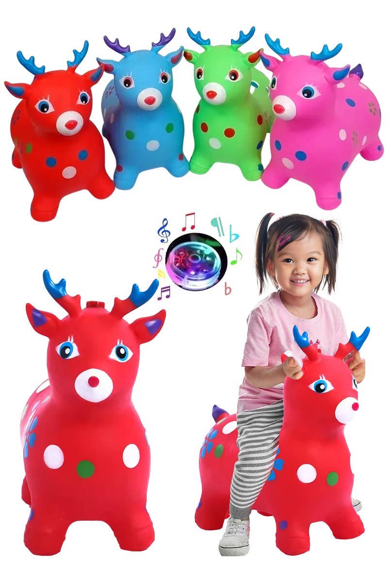ASSORTITI Giocattolo Saltarello Gonfiabile Jumbo Renna per Bambini in vendita all'ingrosso su Faire0