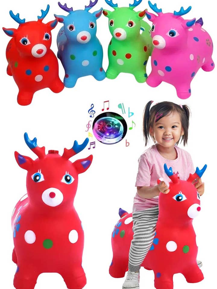 Brinquedo Saltitante Insuflável Jumbo Rena para Crianças por atacado de Cap Zone