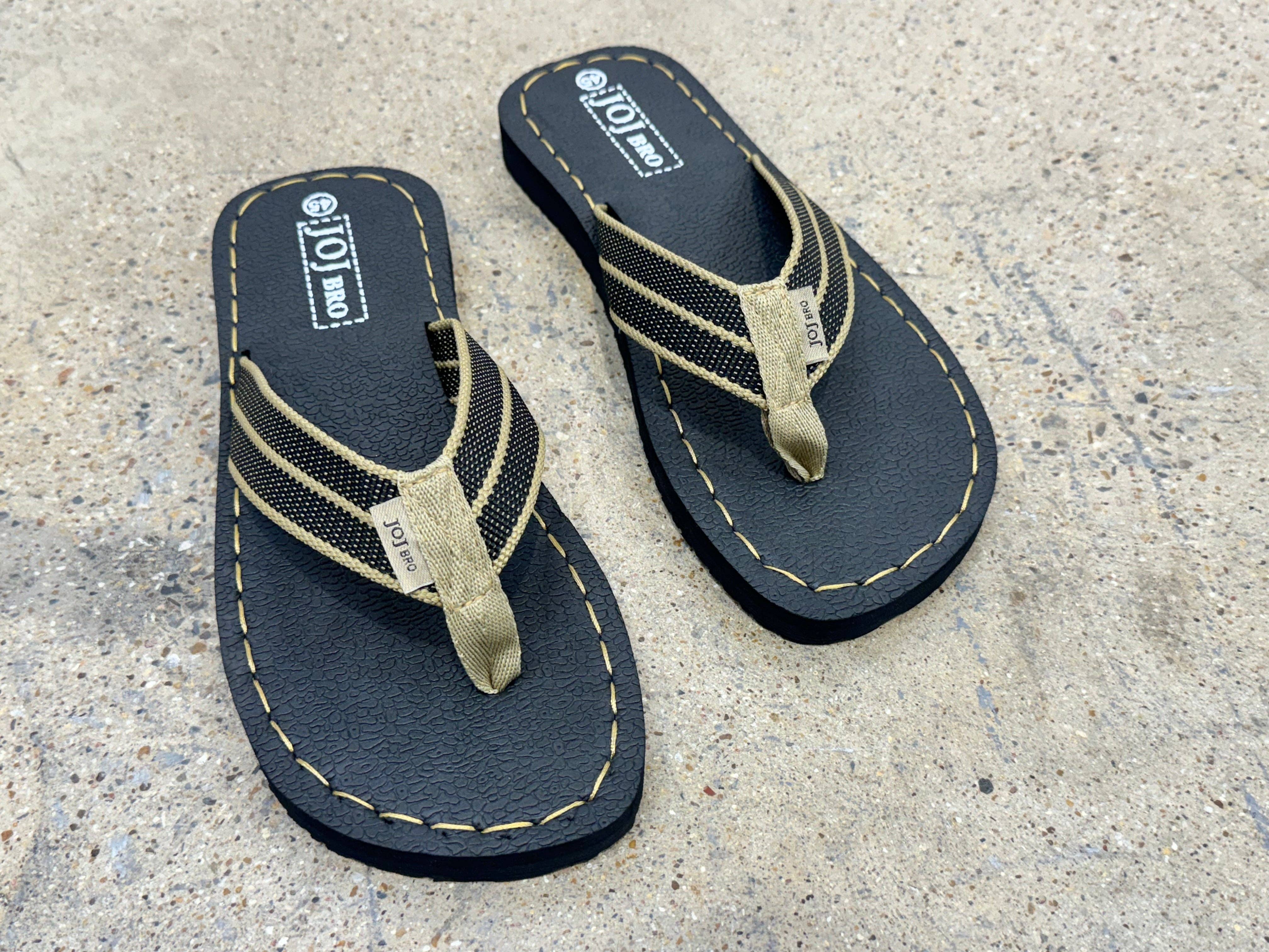 JOJ MAKLY Wholesale - Wholesale Flip Flops - Men's - j201 Makly Striped Thong Sandal Flip Flop15