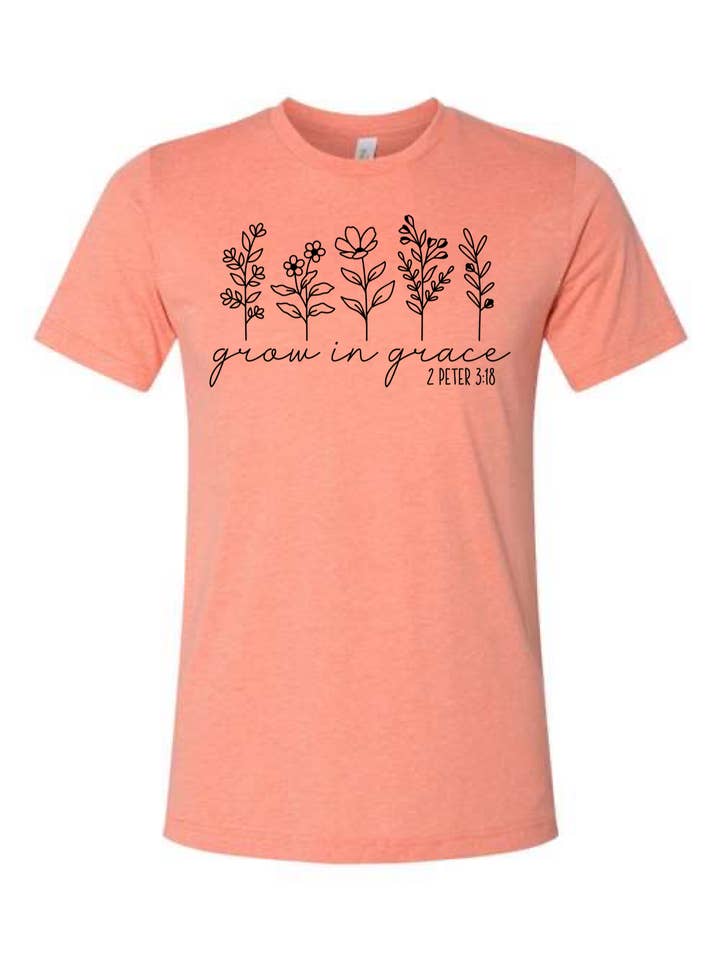 dkhandmade - Wholesale Screen Printed T-Shirt - Women's - GROW IN GRACE T-SHIRT3