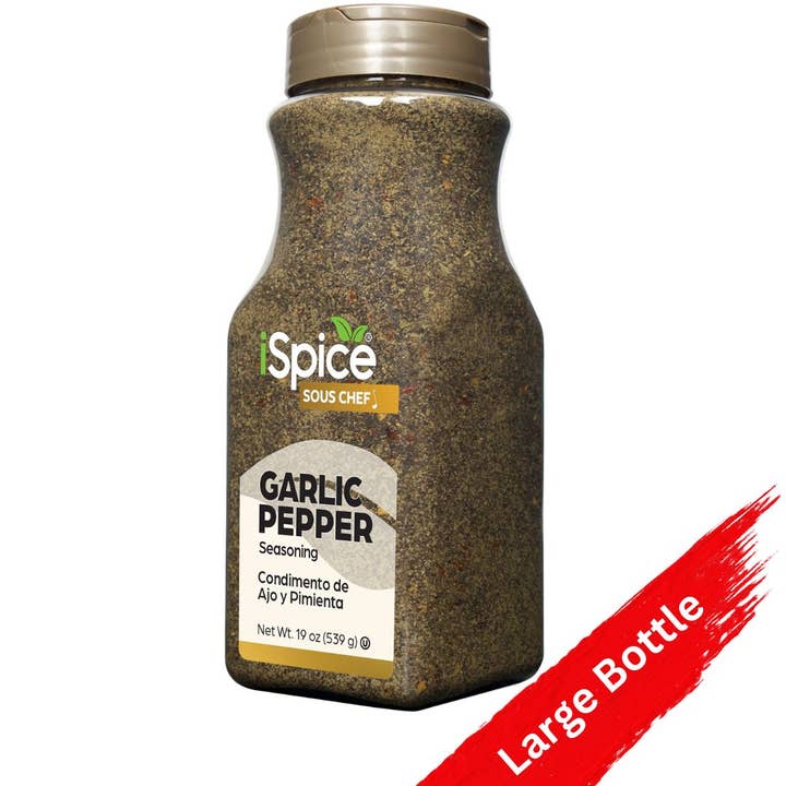 iSpice | Garlic Pepper Seasoning | 19 oz | Food Service | Kosher for wholesale by iSpice