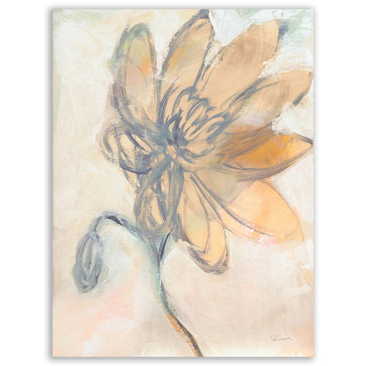 Flower Loops I Gallery-Wrapped Canvas Wall Art for wholesale by Courtside Market
