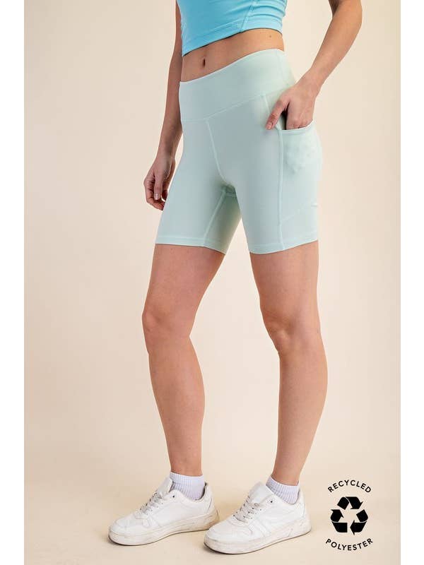 Sunday Morning - Wholesale Athletic Shorts - Women's - P406237-Butter Soft 6 Inch Biker Short with Pockets20