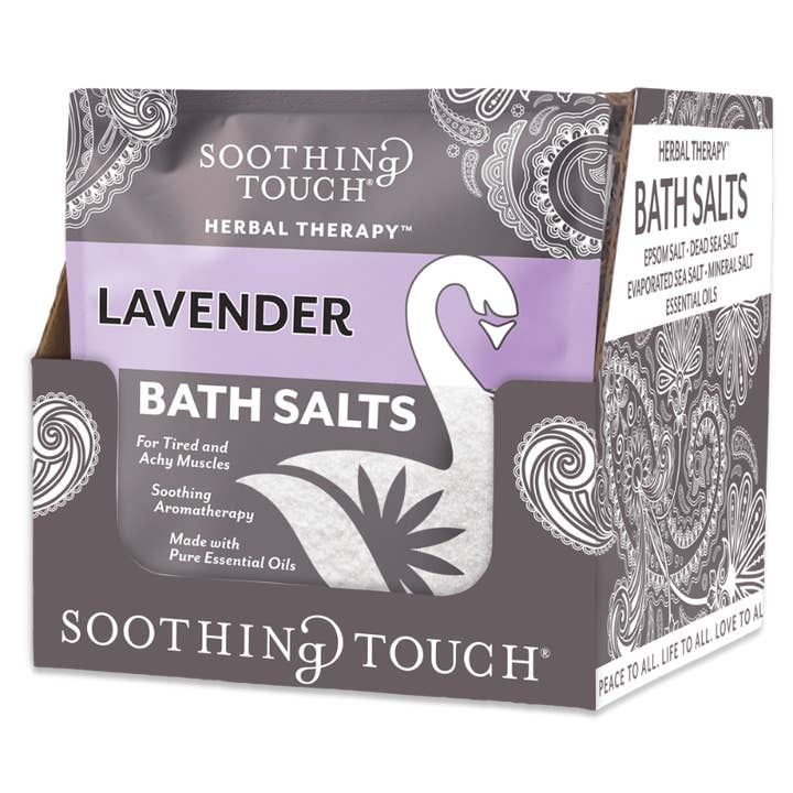 Soothing Touch - Wholesale Bath Salts - Lavender Bath Salts Pouch