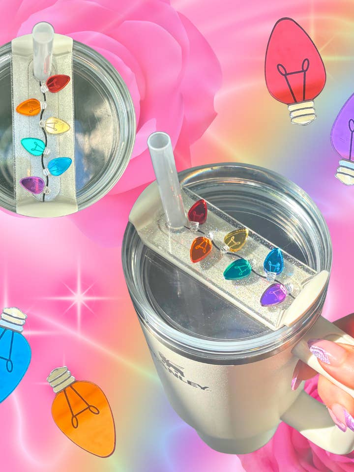 Tapa de Vaso Navideño con Luces de Navidad: Accesorio Jolly H2.0 para venta al por mayor de Cosmic lovely