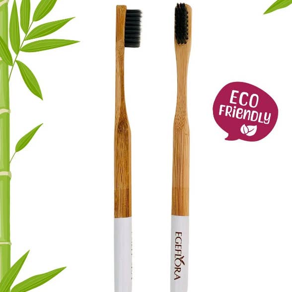 Bamboe Tandenborstel Volwassene Wit voor wholesale door Egeflora
