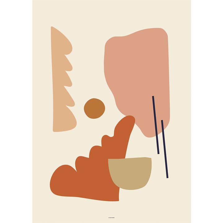 Abstract Organic Composition IV Art Print for wholesale by Paper Provision