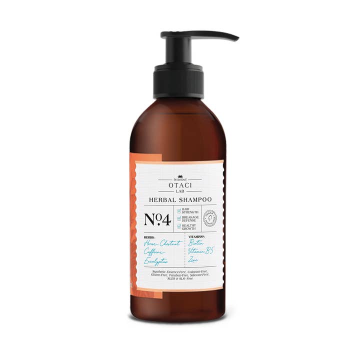 Otaci LAB No:4 Herbal Shampoo | Biotin & Caffeine – Hair Strengthening & Anti-Breakage – 8.5 FL Oz. for wholesale by OTACI