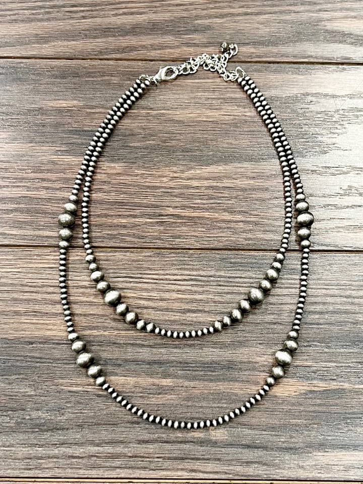 739541, Handmade 20" Navajo Bead Necklace for wholesale by ISAC Trading Inc