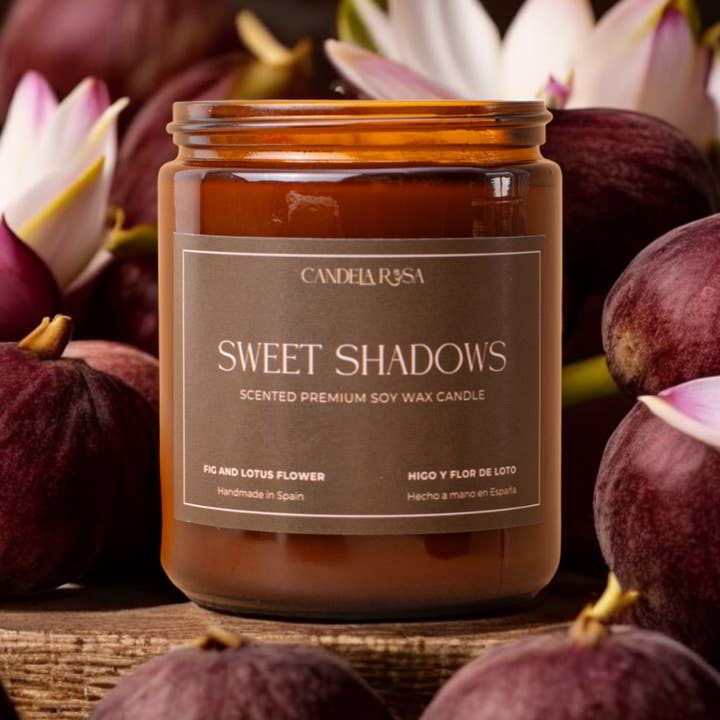 Candela Rosa - Wholesale Jar/Filled Candle - Premium Fig and Lotus Scented Soy Wax Candle
