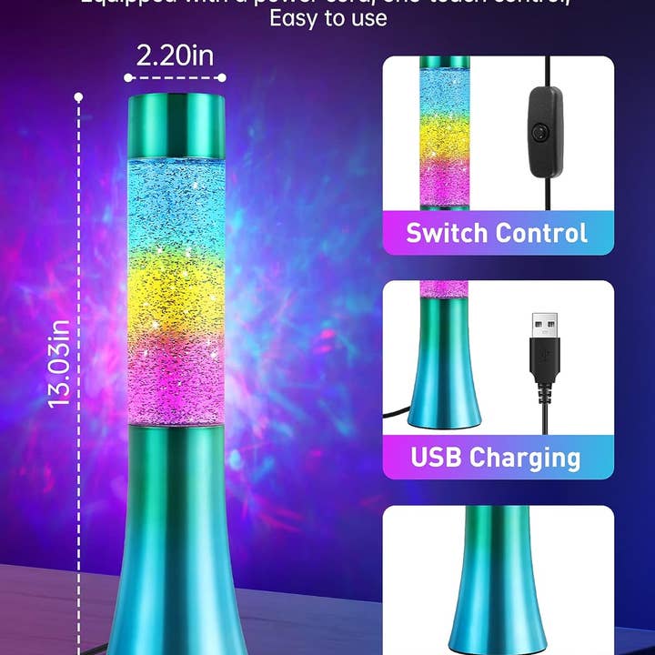 LAX Gadgets - Wholesale Accent/desk lamp - Luminous Elegance: Tech Mod Lava Lamps – A Modern Glow21