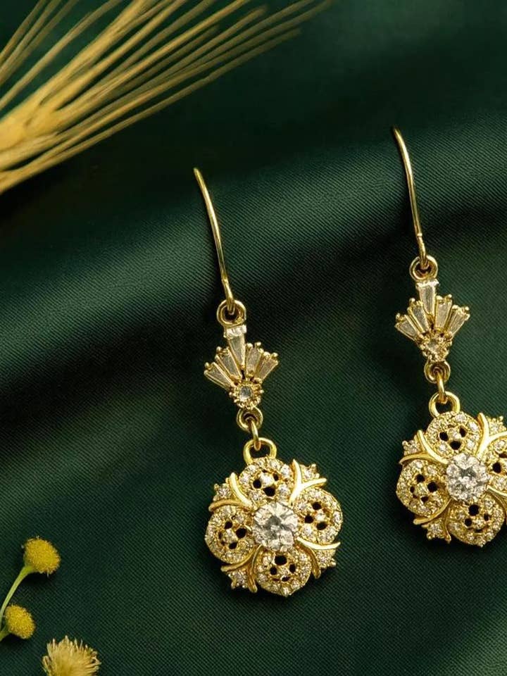 Orecchini d'Oro Vittoriani: Orecchini Art Nouveau per la vendita all'ingrosso da parte di Wild & Free