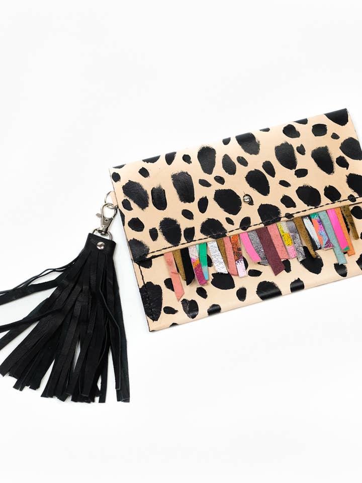 Bam Bam Leather Clutch for wholesale by Court&Co.