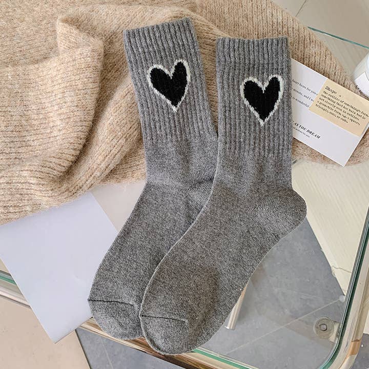 Gohobi (We cover U.S. import duties) - Wholesale Socks - Women's - Gohobi Wool Heart Socks2