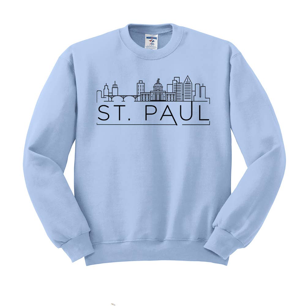 Lucky Luna Apparel - Wholesale Graphic Sweatshirt - Women's - Skyline St. Paul Crewneck Sweatshirt4