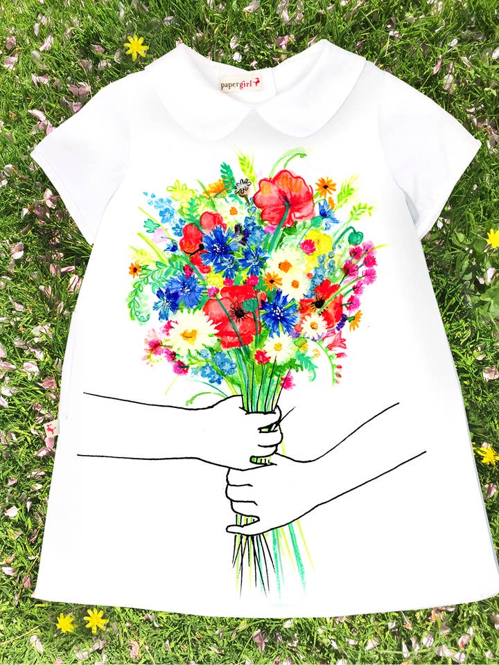 Blumenstrauß für Mama A-Kleid für den Großhandel von PaperGirl Collection