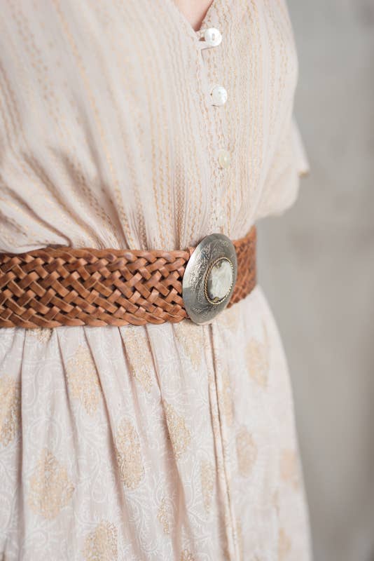 Lula Natura - Venta al por mayor Cinturón - Mujer - CINTURÓN DE CUERO MARRÓN NEPTUNO1