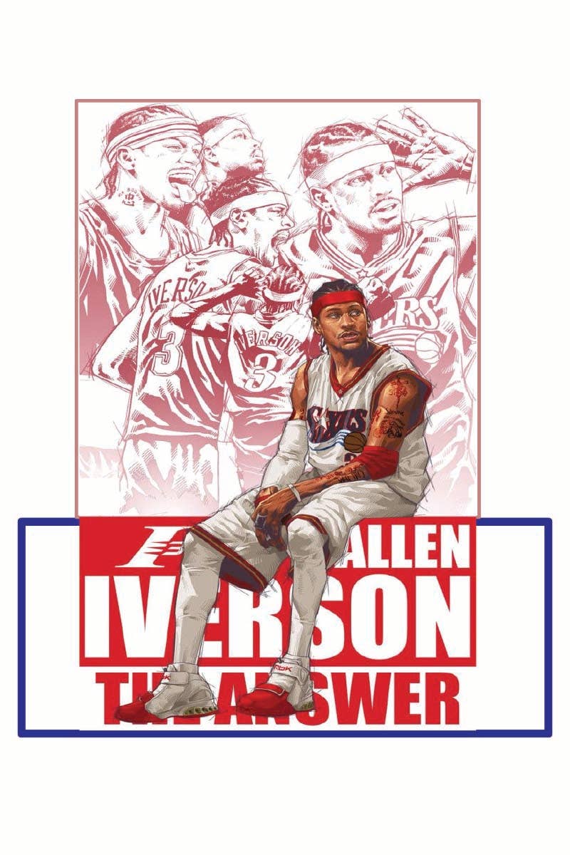 WHITE M8081 NBA graphic  tee for wholesale on Faire1