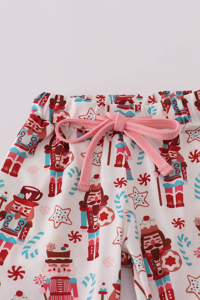Mom & Co. - Wholesale Sleepwear Set - Kids - Christmas nutcracker print ruffle pajamas set2