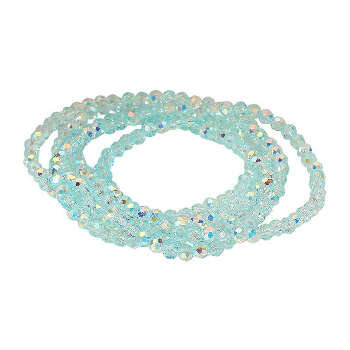 Sensibling Corp. - Wholesale Jewelry Set - 5PCS - Sparkling Faceted Beaded Stackable Stretch Multi Layered Bracelet2