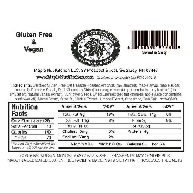 Maple Nut Kitchen - Wholesale Granola - Sweet And Salty Granola2