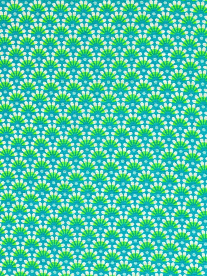 Coton enduit 15m Zazen menthe pour la vente par Petit Pan