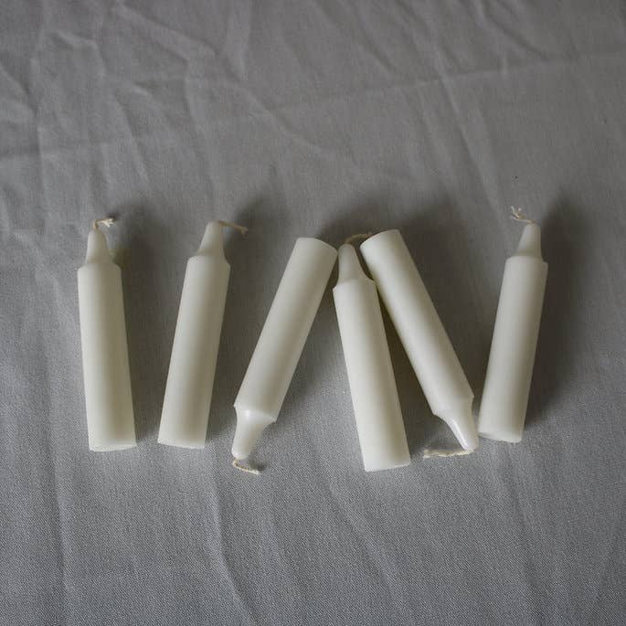Ohr Judaica - Wholesale Tapered Candle/Candlestick - White Shabbat Taper Candles - 3 Hour - 12 Pack1