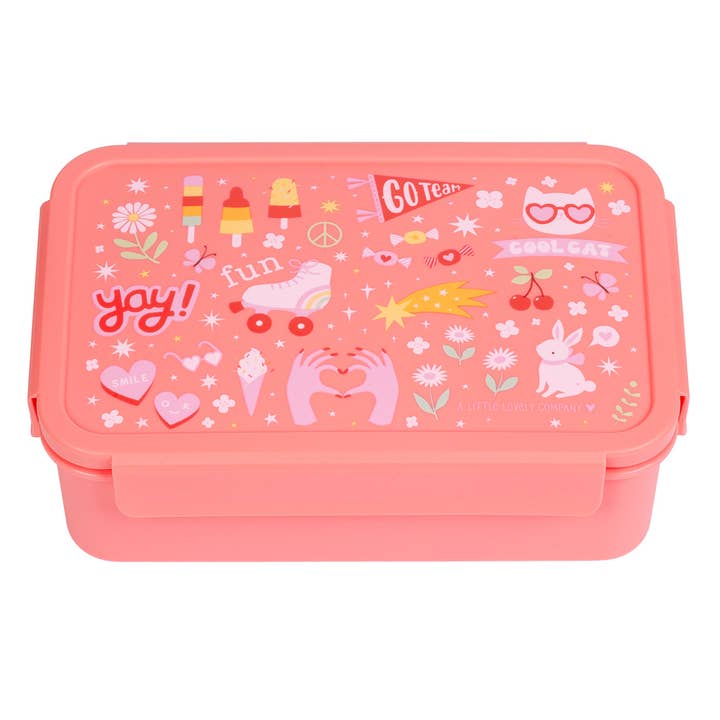 A Little Lovely Company - Vente Sac/boîte repas – enfant - Boîte à lunch Bento : Fun