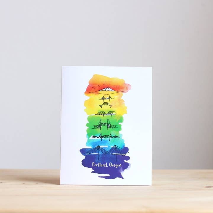 Cartes de vœux Bridges of Portland pour la vente par IamBibby