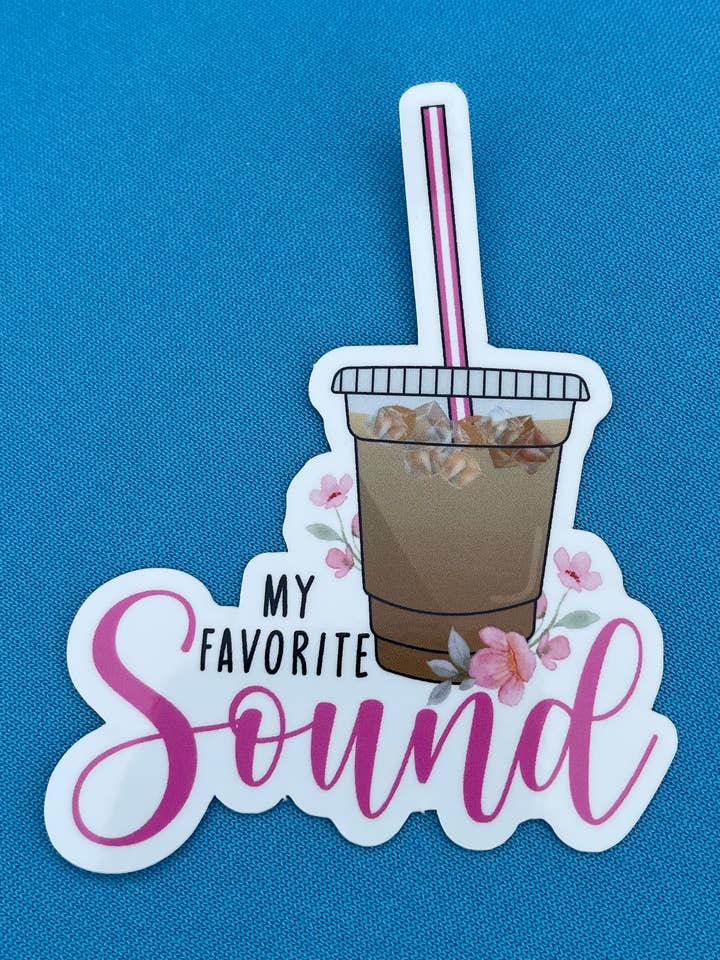 Pegatina de café helado para venta al por mayor de 3RVinylShop