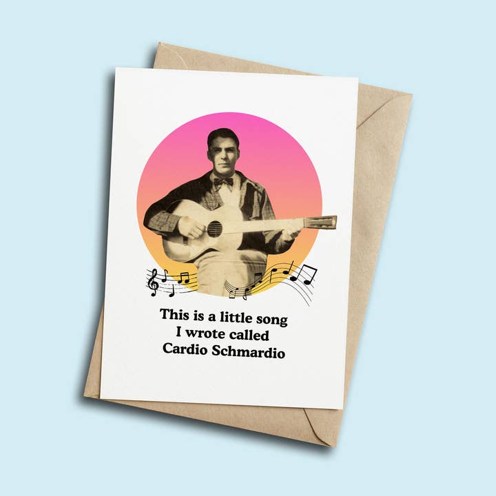 Cartão de Saudação Cardio Schmardio por atacado de Henny Penny Studio